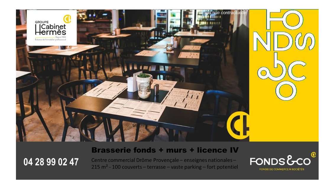 Vente M&F brasserie lic IV centre commercial 26