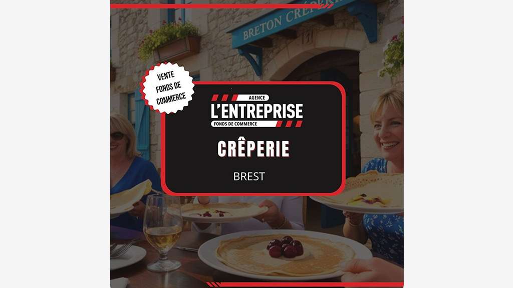 Vente crêperie emplacement exceptionnel à Morlaix