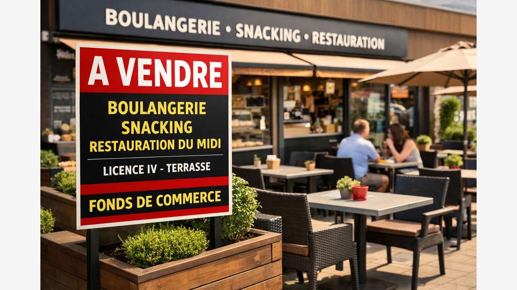 Vente boulangerie-snacking du midi à Nantes