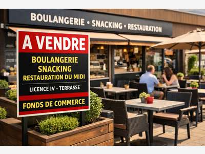 Vente boulangerie-snacking du midi à Nantes