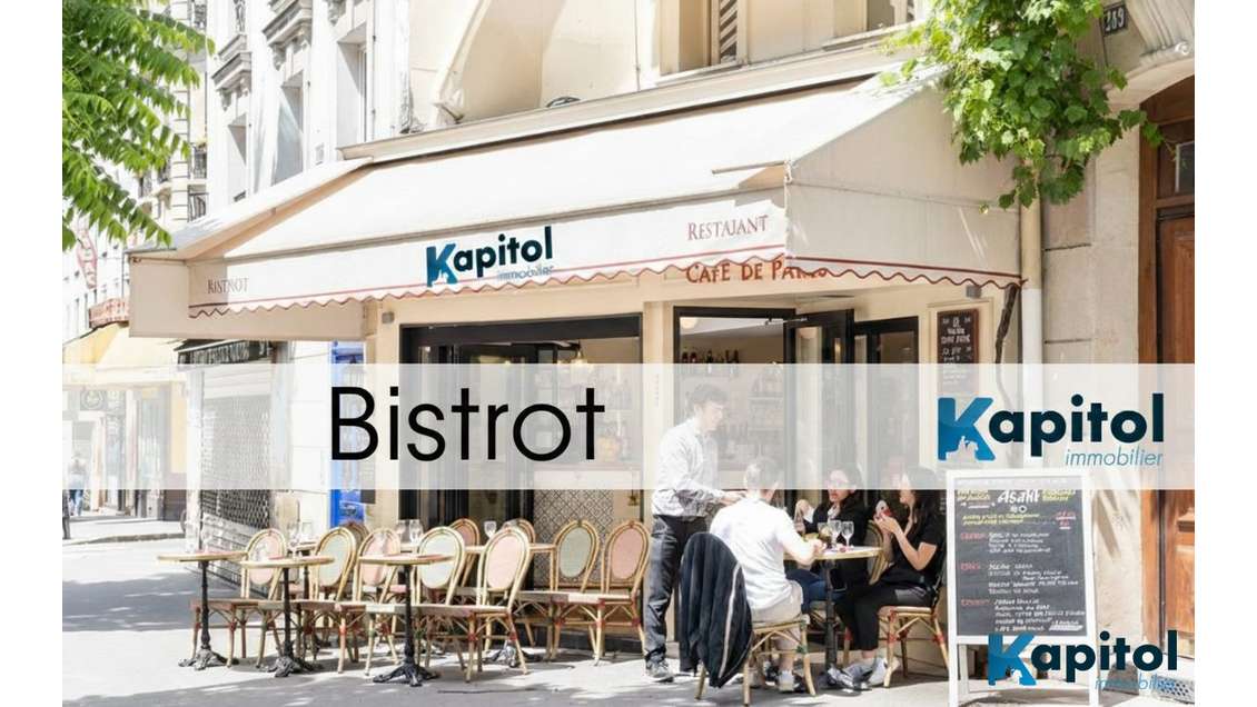 Vente beau bar restaurant extraction à Paris 75014