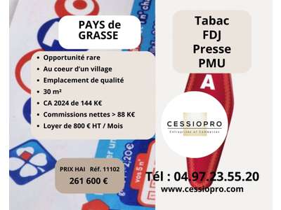 Vente Tabac - Presse - Loto à Peymeinade