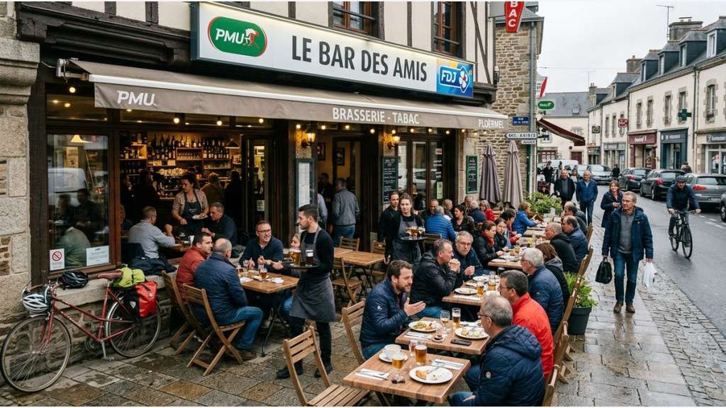 Vente bar brasserie PMU FDJ terrasse en Morbihan