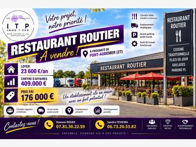 Vente magnifique restaurant routier à Pont Audemer