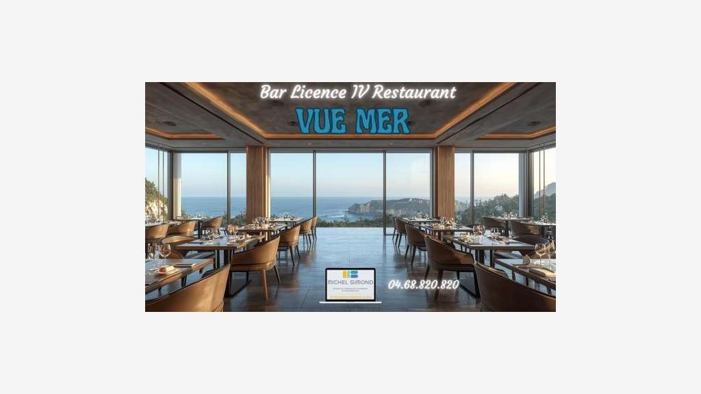 AV restaurant 200 pl vue mer Pyrénées Orientales