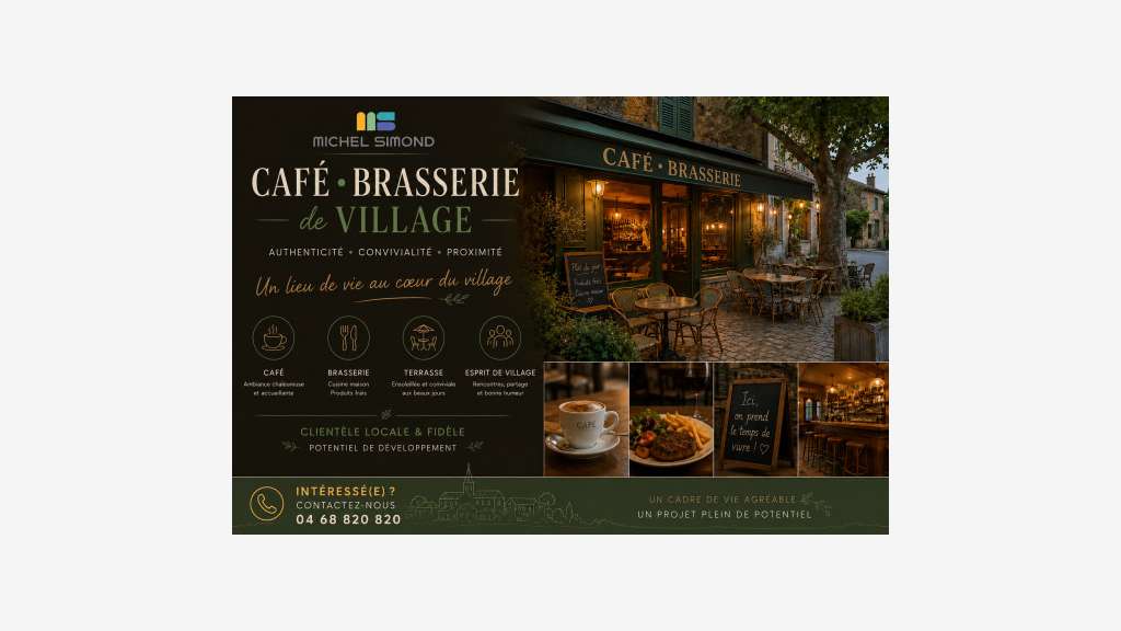 Vente bar brasserie lic IV bel emplacement 66