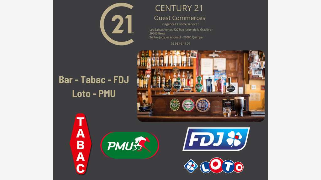 Vente bar tabac de monopole à Quimper