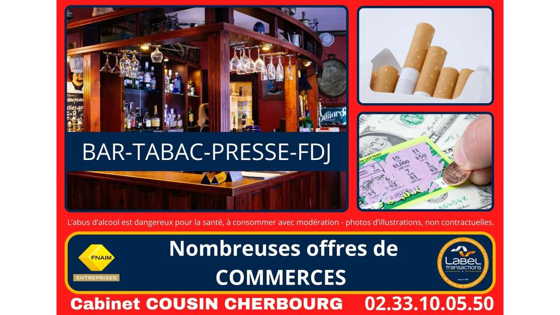 Vente bar tabac presse loto jeux secteur Saint Lô