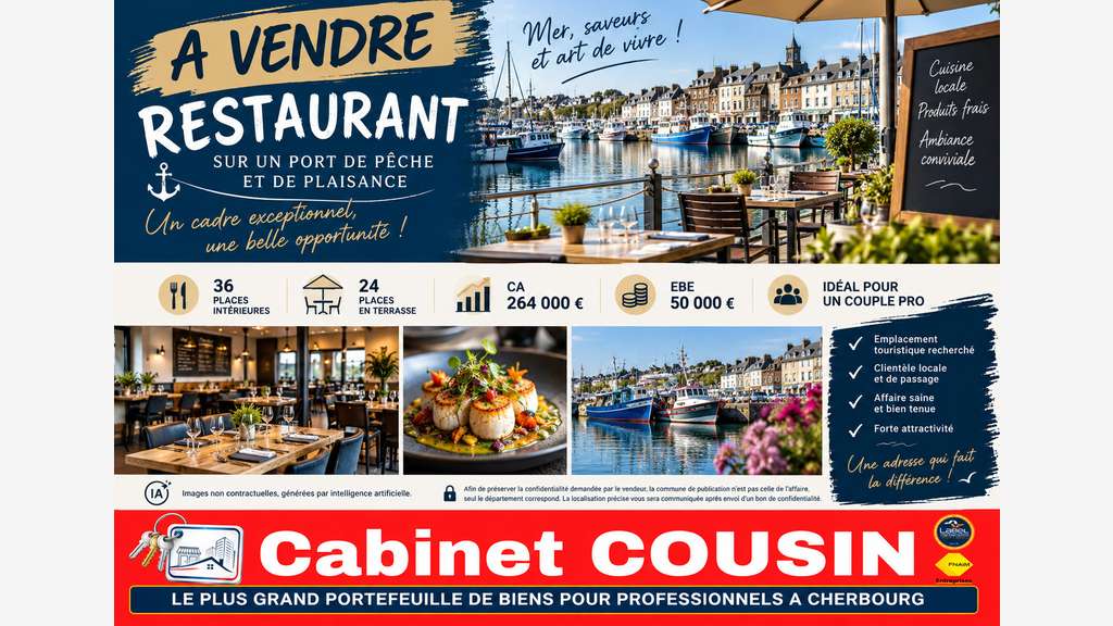 Vente bar restaurant à Saint-Vaast-La-Hougue