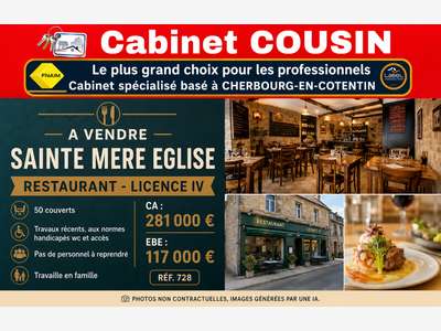 Vente restaurant licence IV Sainte Mère Eglise