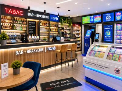 Bar brasserie FDJ, artère principale agglo Troyes