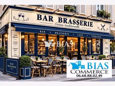 Vente brasserie bistrot gourmand face mer 76
