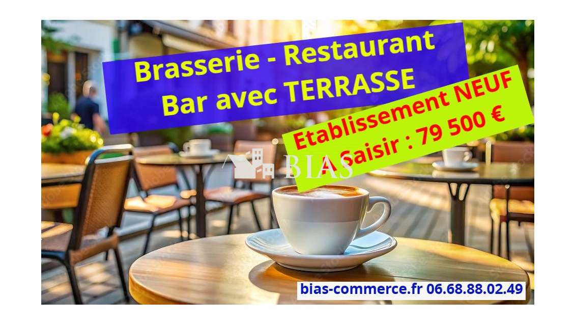 Bar brasserie terrasse à saisir en Seine Maritime