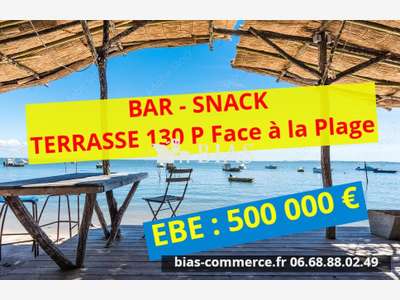 Vente bar snack lic IV terrasse 130 places dept 76