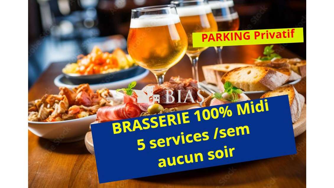 Vente brasserie 100% du midi avec terrasse dept 76