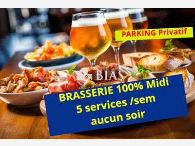 Vente brasserie 100% du midi avec terrasse dept 76