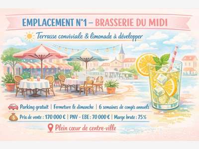 AV brasserie du midi avec terrasse Seine Maritime