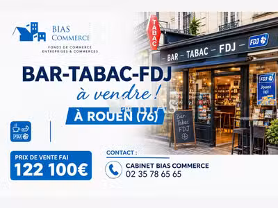 Vente bar tabac FDJ en métropole de Rouen