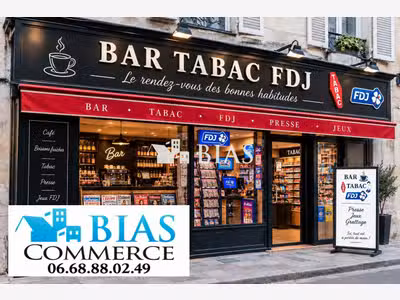 AV bar tabac FDJ empl N°1 centre bourg touristique