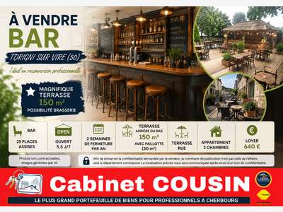 Vente bar pub belle terrasse à Torigni-Sur-Vire