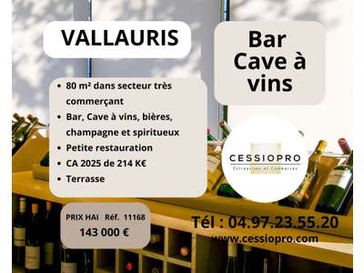Vente Bar - Brasserie - Tabac à Vallauris