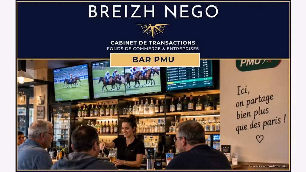 A vendre bar PMU loto empl n°1 en Morbihan Sud