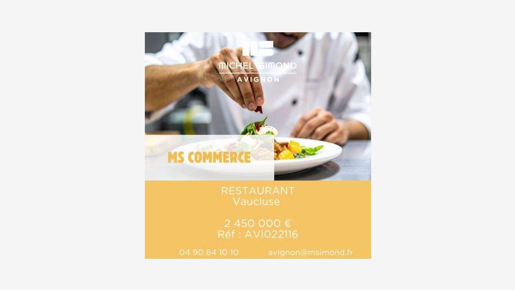 Vente brasserie lic IV belle place ville Vaucluse