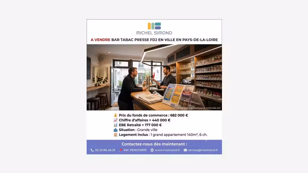 AV bar tabac presse FDJ très bon emplacement