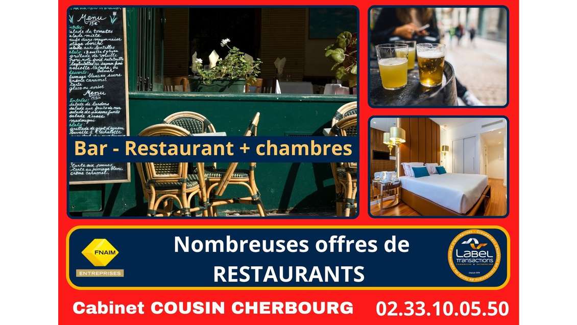 Vente bar hôtel restaurant en Nord Cotentin
