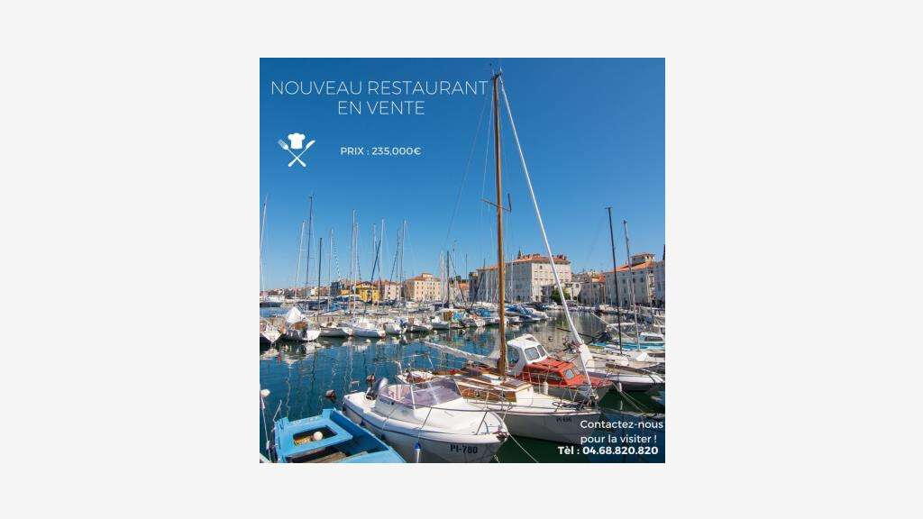 Vente bar licence IV restaurant glacier dept 66