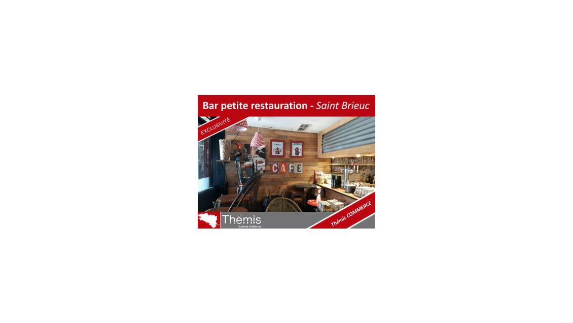Exclu A vendre bar petite restauration à St Brieuc