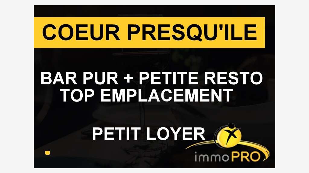 Vente bar pur petite restauration Lyon presqu'ile