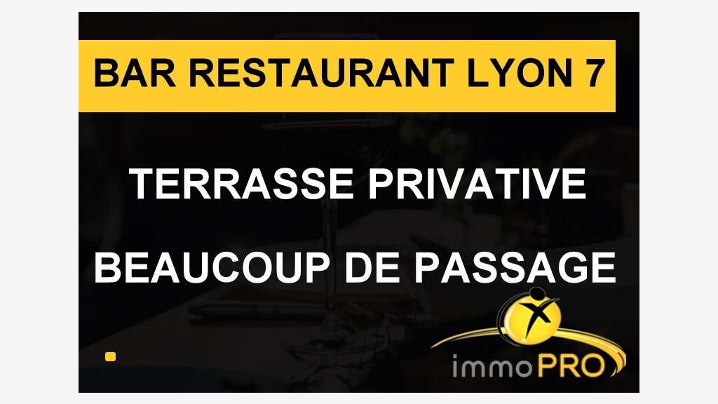 Bar restaurant terrasse à vendre à Lyon 69007