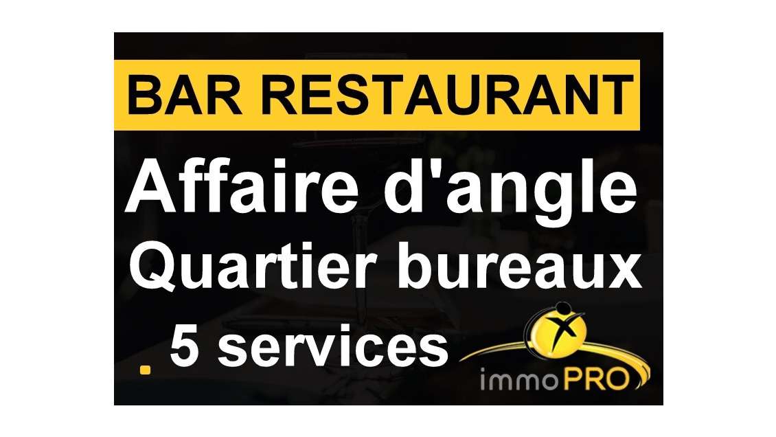Bar restaurant terrasse en angle à vendre à Lyon