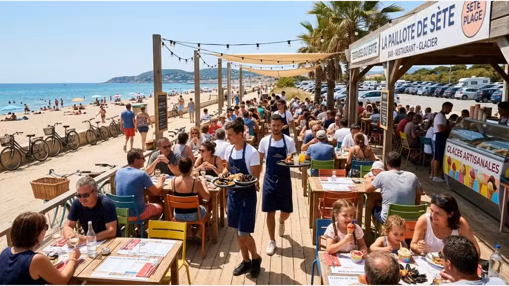 A vendre bar restaurant glacier sur littoral Sète