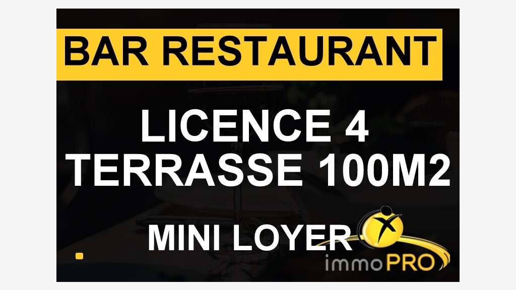 Vente joli bar restaurant avec superbe terrasse