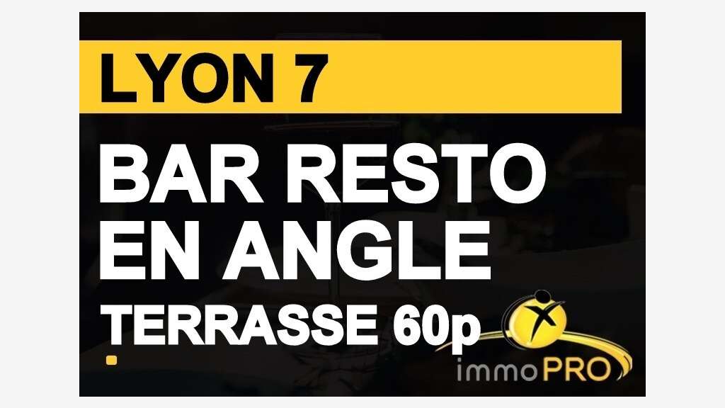 Vend bar restaurant d'angle avec terrasse à Lyon
