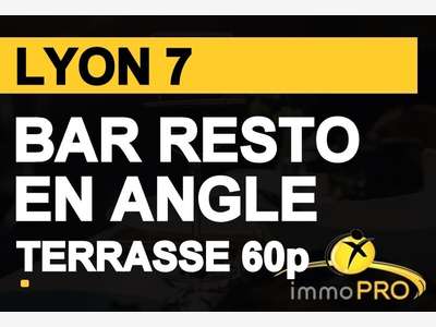 Vend bar restaurant d'angle avec terrasse à Lyon