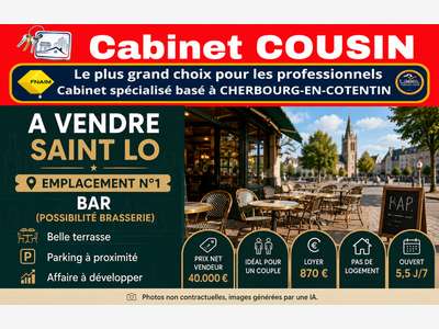 Vente bar (sans autre activité) empl n°1 Saint Lo