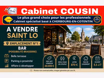 Vente bar (sans autre activité) empl n°1 Saint Lo