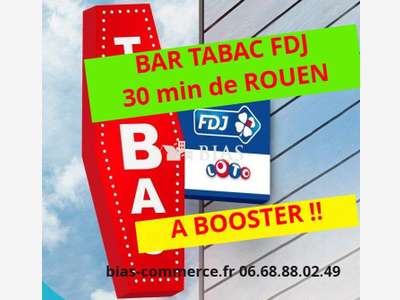 AV bar tabac FDJ en centre bourg 30 min de Rouen