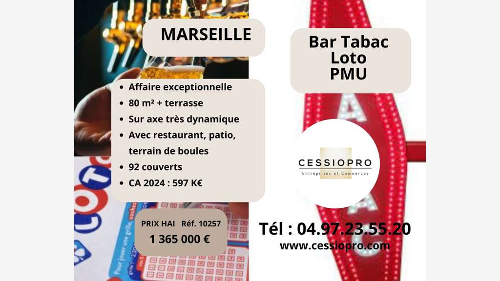 AV affaire exception bar tabac loto PMU Marseille