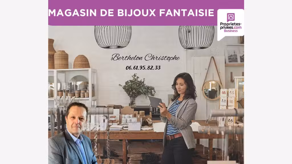 Vente FDC bijouterie objets de mode à Avallon