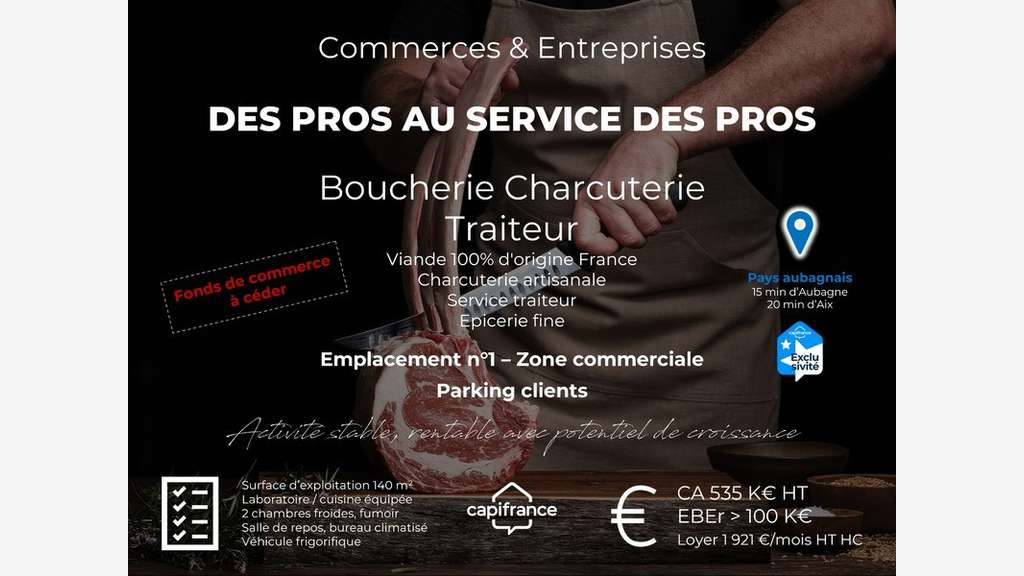 Vente boucherie charcuterie traiteur à Aubagne