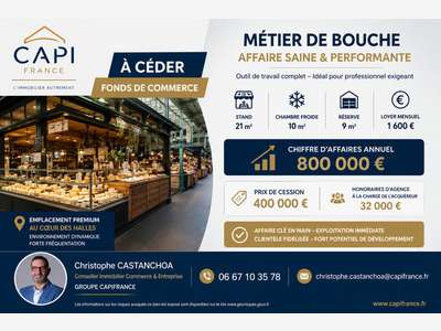 À céder FDC métier de bouche à Biarritz Halles