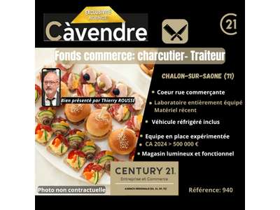 Vente Boucherie - Charcuterie à Chalon-sur-Saône