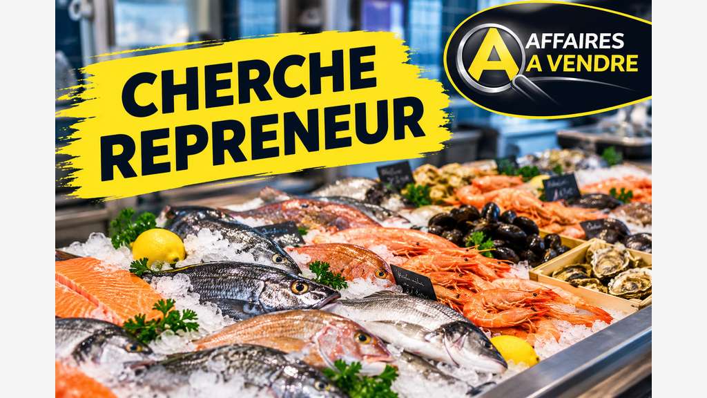 Vente poissonnerie en très bon état à Concarneau