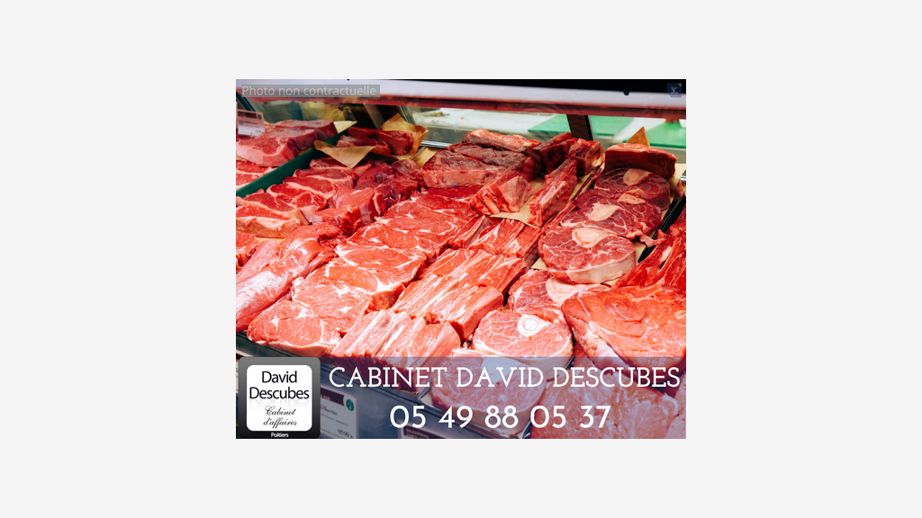 Vente boucherie à 2 pas du littoral dept 17