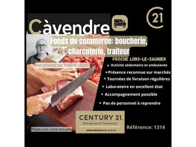 Vente Boucherie - Charcuterie à Lons-le-Saunier