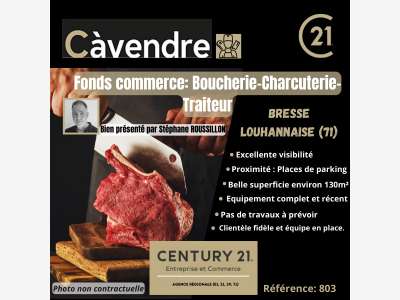 Vente FDC boucherie en Bresse Louhannaise
